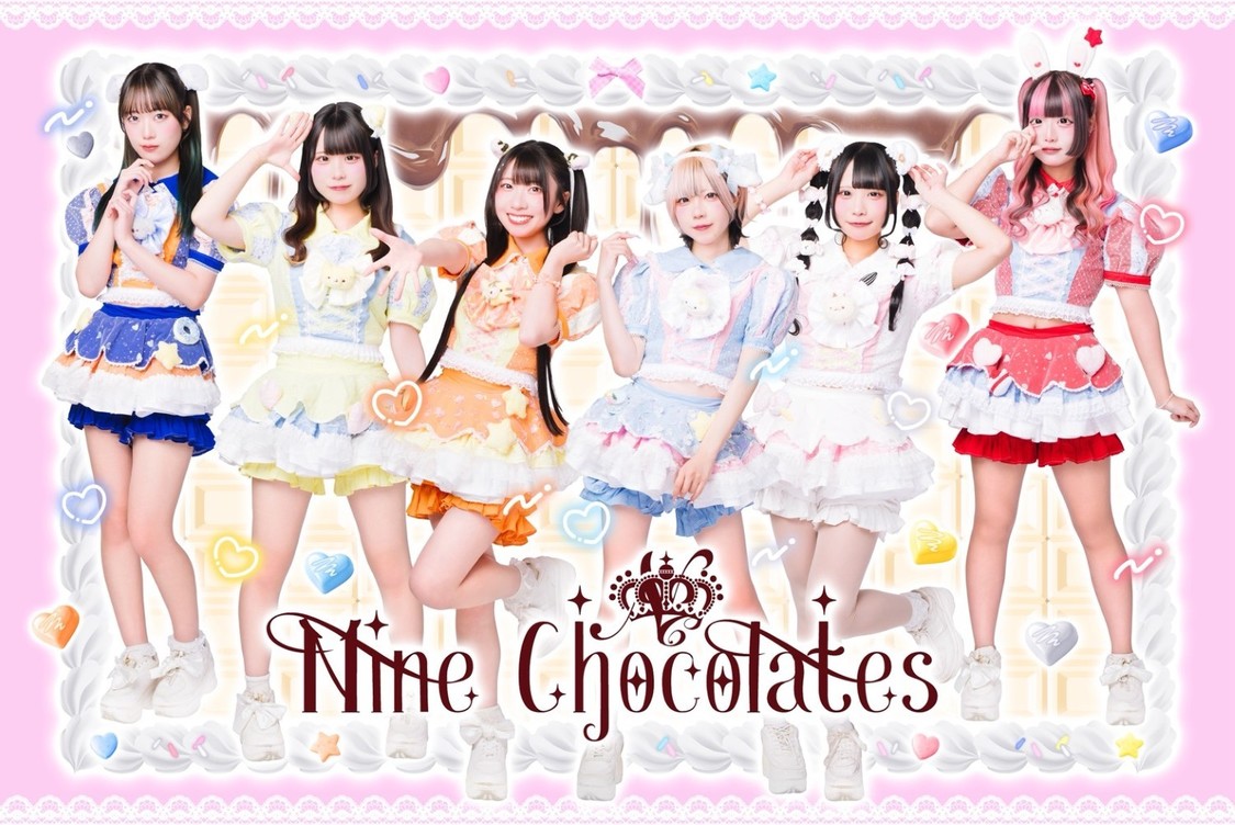 Nine chocolates