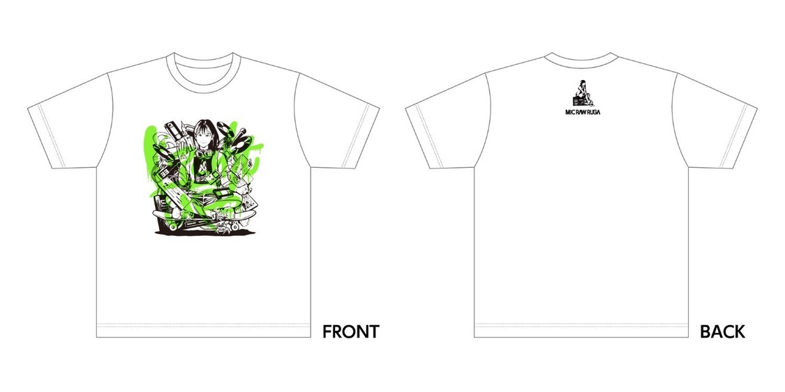 「LIGHT UP」Tシャツ