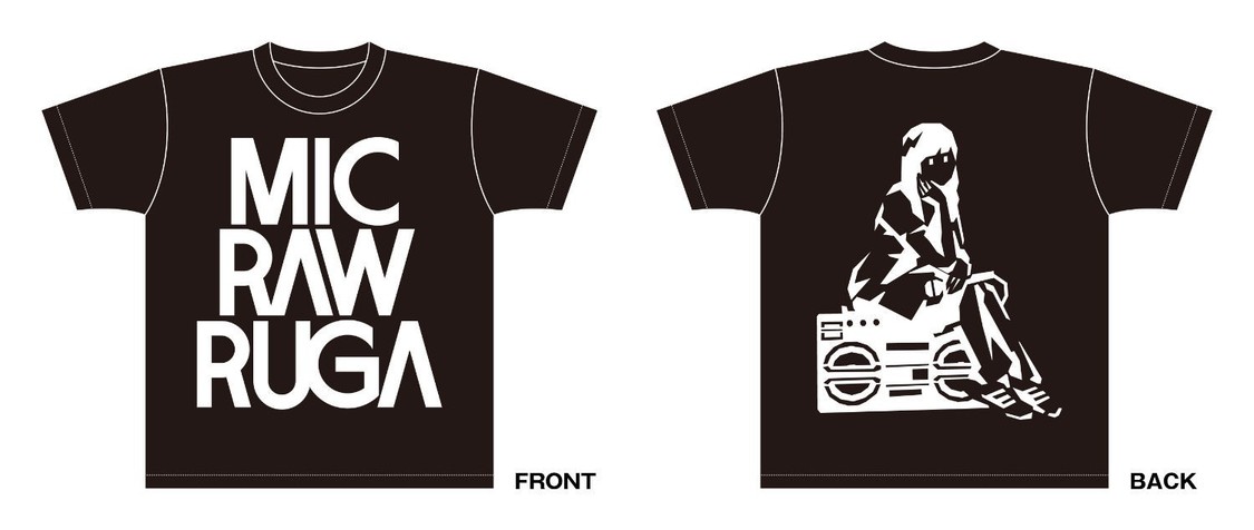 MIC RAW RUGAロゴTシャツ