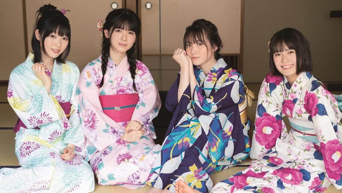 北川悠理・清宮レイ・田村真佑・筒井あやめ（乃木坂46） ポストカード絵柄 【ローソン購入特典】「B.L.T.2019年10月号」（東京ニュース通信社刊）