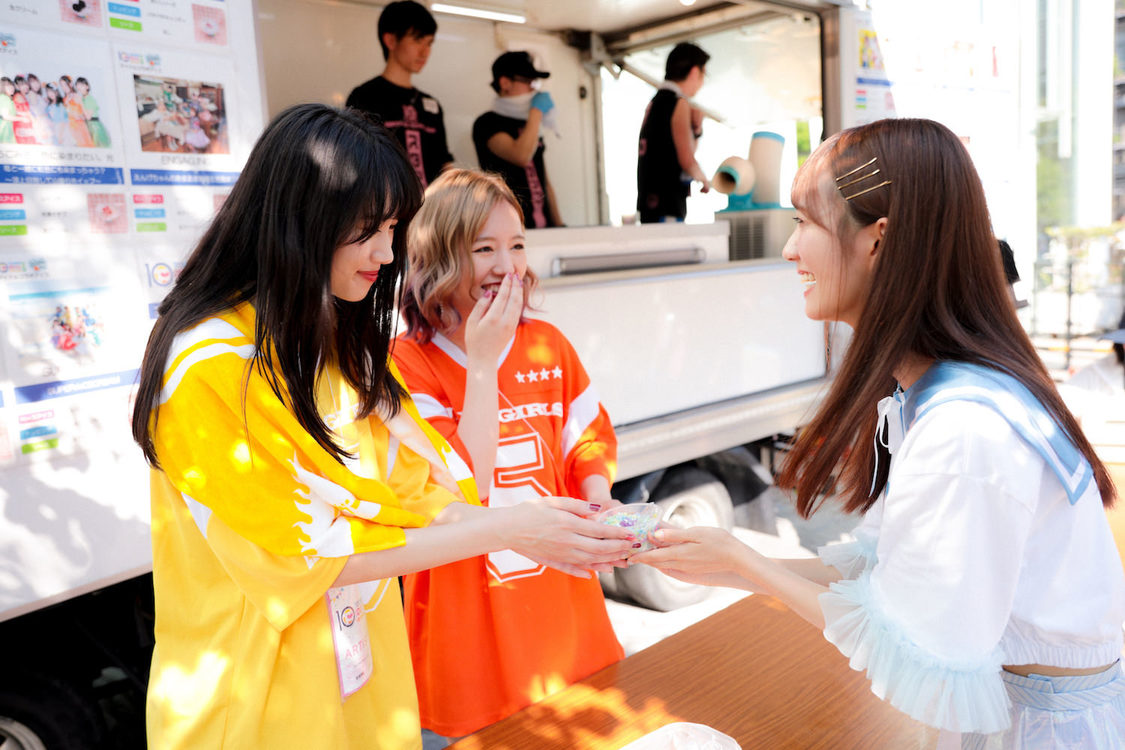 佐保明梨＆関根 梓（アップアップガールズ（仮））、江嶋綾恵梨（26時のマスカレイド）｜＜TIF 2019＞