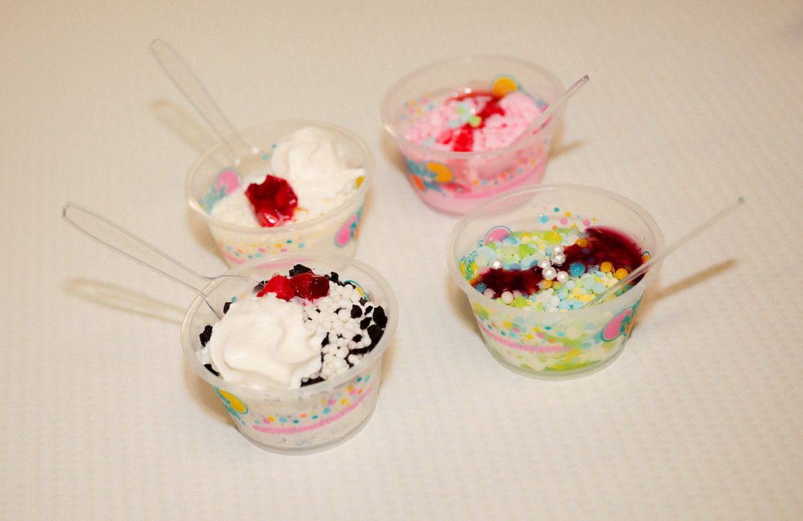 ＜TIF 2019＞コラボアイス（左上からマジカル・パンチライン、=LOVE、左下からわーすた、寺嶋由芙）