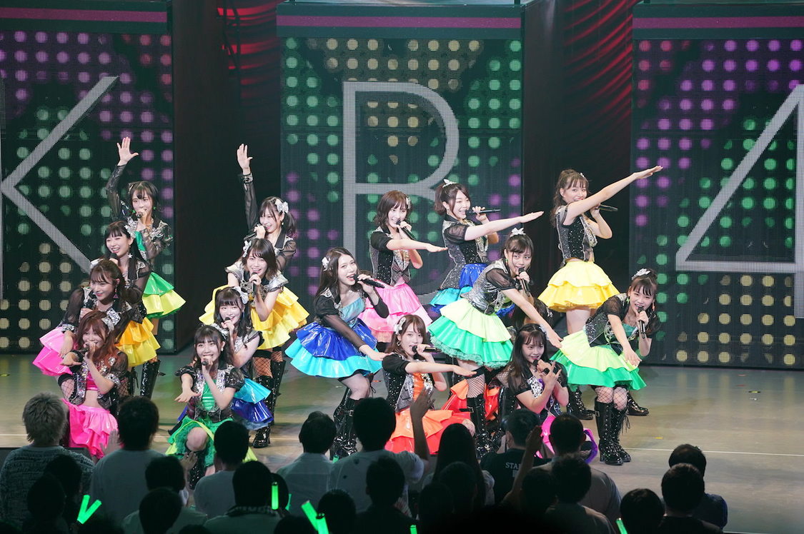 長友彩海（中央ピンクの衣装）＜AKB48全国ツアー2019〜楽しいばかりがAKB！〜＞｜江戸川総合文化センター（2019年9月12日）