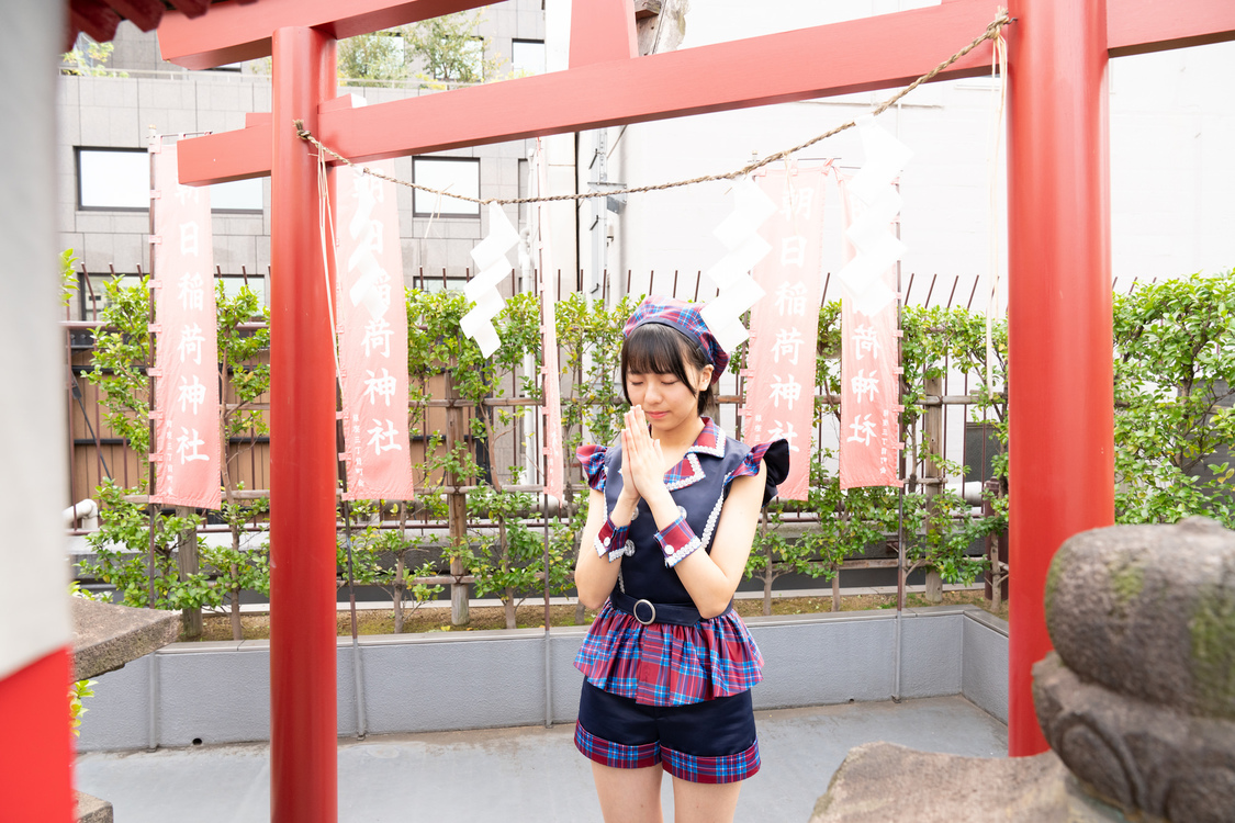 鍛治島彩（アップアップガールズ（２））｜東京・朝日稲荷神社