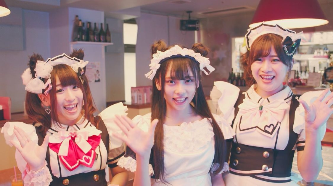 めいどりーみん“あやめ”と“ぴぃす”、河本景｜響木アオ「おとなにならないおんなのこうさぎ feat. 大森靖子」MVより