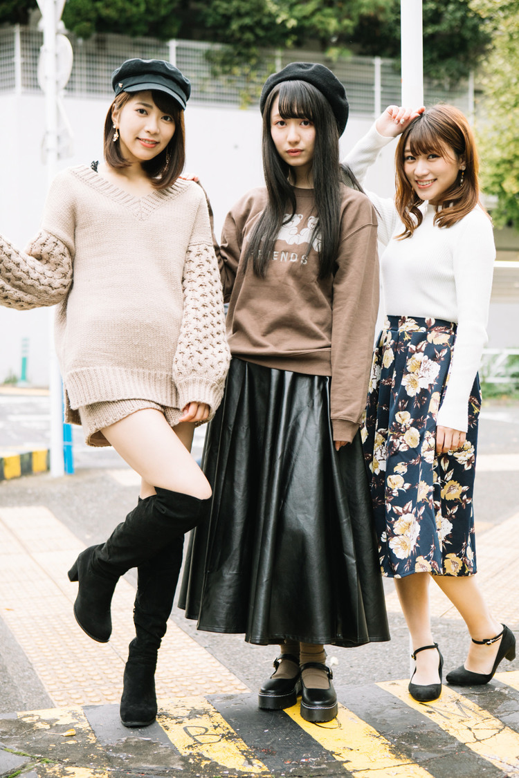 井上真由子、長尾しおり、坂林佳奈（SUPER☆GiRLS）