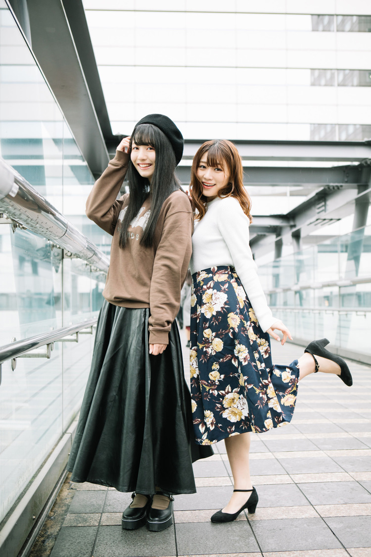 長尾しおり、坂林佳奈（SUPER☆GiRLS）