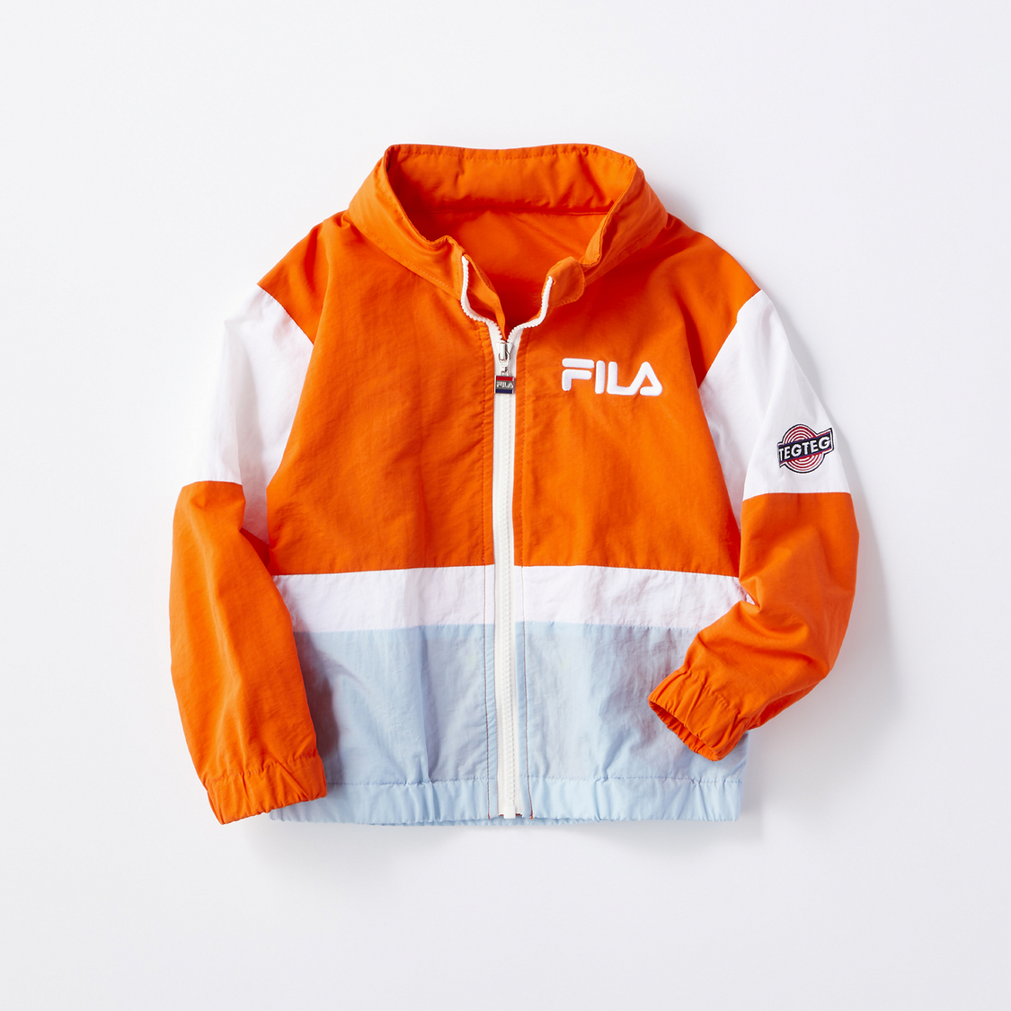 「FILA×TEG TEG cheered by Girls²」ナイロンジャケット オレンジ
