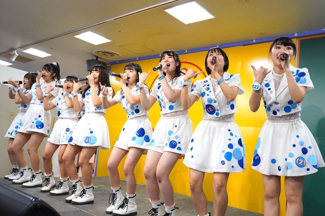 アップアップガールズ（２）＜「世界で一番かわいいアイドル/し・て・る・も・ん」リリースイベント＞タワーレコード八王子店（2019年12月22日）