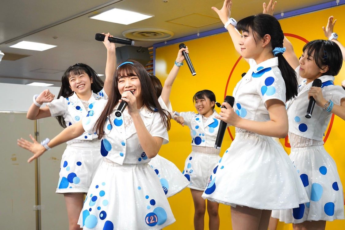 アップアップガールズ（２）＜「世界で一番かわいいアイドル/し・て・る・も・ん」リリースイベント＞タワーレコード八王子店（2019年12月22日）