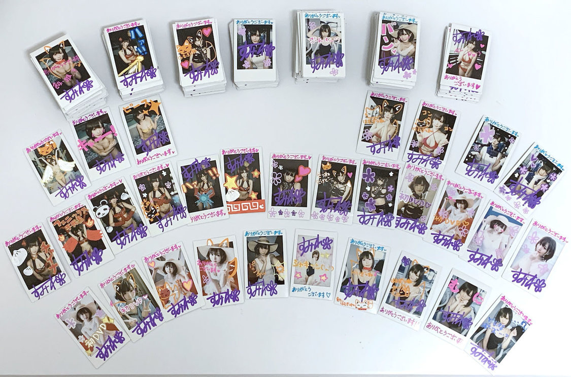 すみれおじさん手書きのチェキ