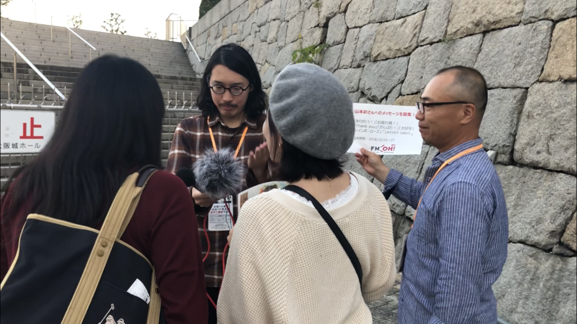 メッセージ収録風景