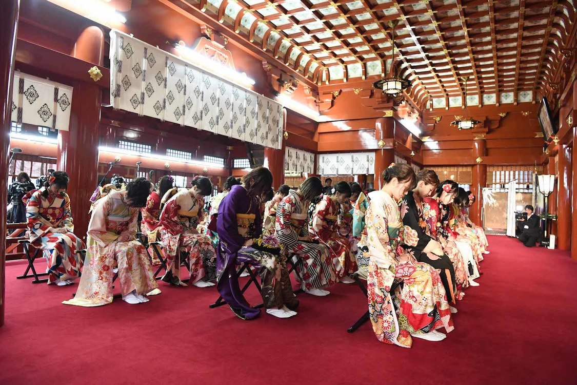 ＜AKB48 グループ成人式＞神田明神（2019年1月13日）／（C）AKS