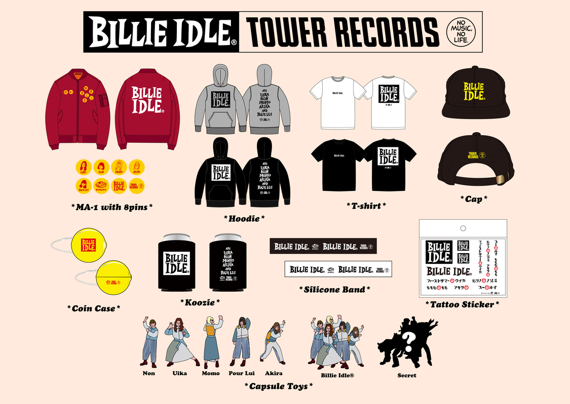 BILLIE IDLE® × TOWER RECORDSグッズ