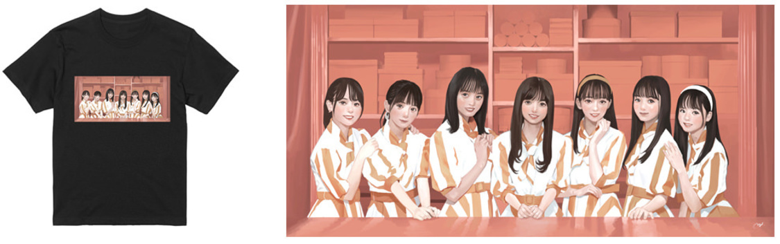 乃木坂46×au PAY マーケット オリジナルTシャツ（イメージ）