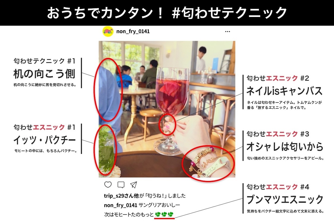 匂わせテクニック『お酒の入ったグラス 篇』