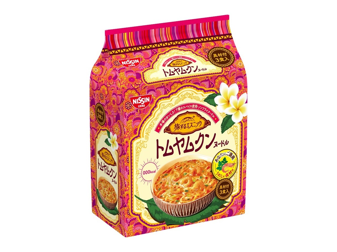 『日清旅するエスニック 具付き3食パック トムヤムクン』