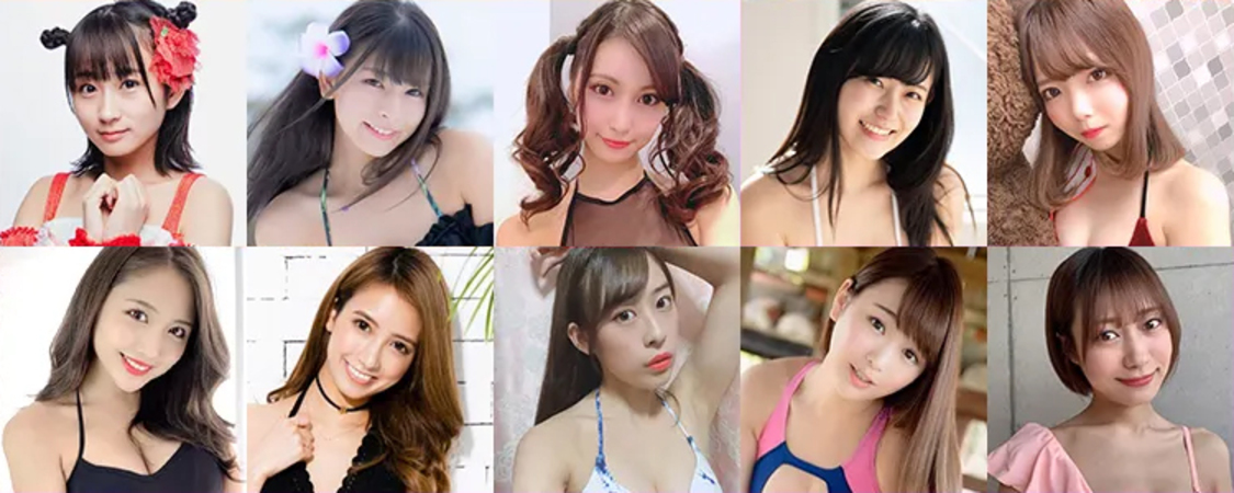 （上段左から）西岡玲菜、葉月美優、葉月蓮、林田百加、堀江りほ （下段左から）水咲優美、水野星奈、宮島小百合、宮瀬なこ、山根かずみ
