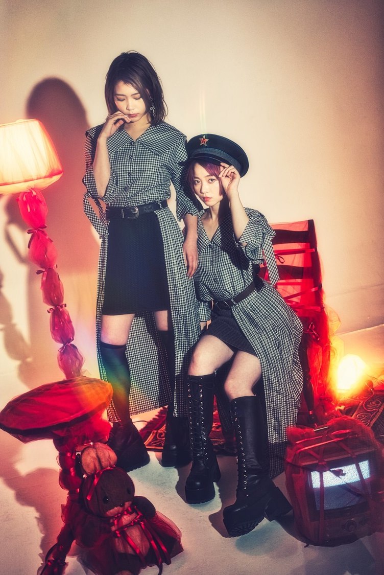 ( girls combat setup ) 3way pleats skirt／( girls combat setup ) Sailor plaid blouse