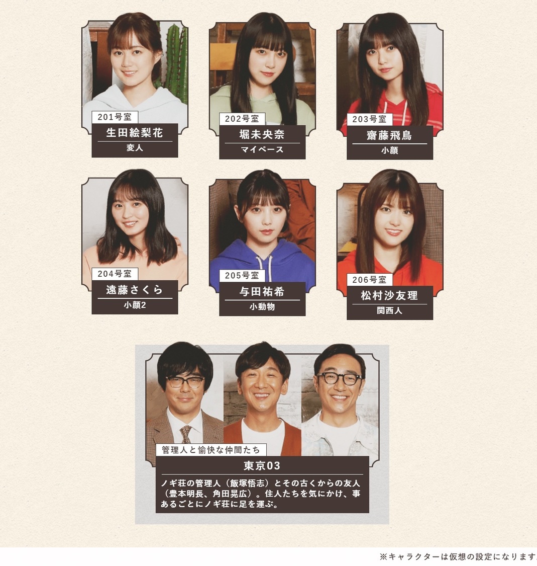 『乃木坂毎月劇場』キャスト ©乃木坂46LLC