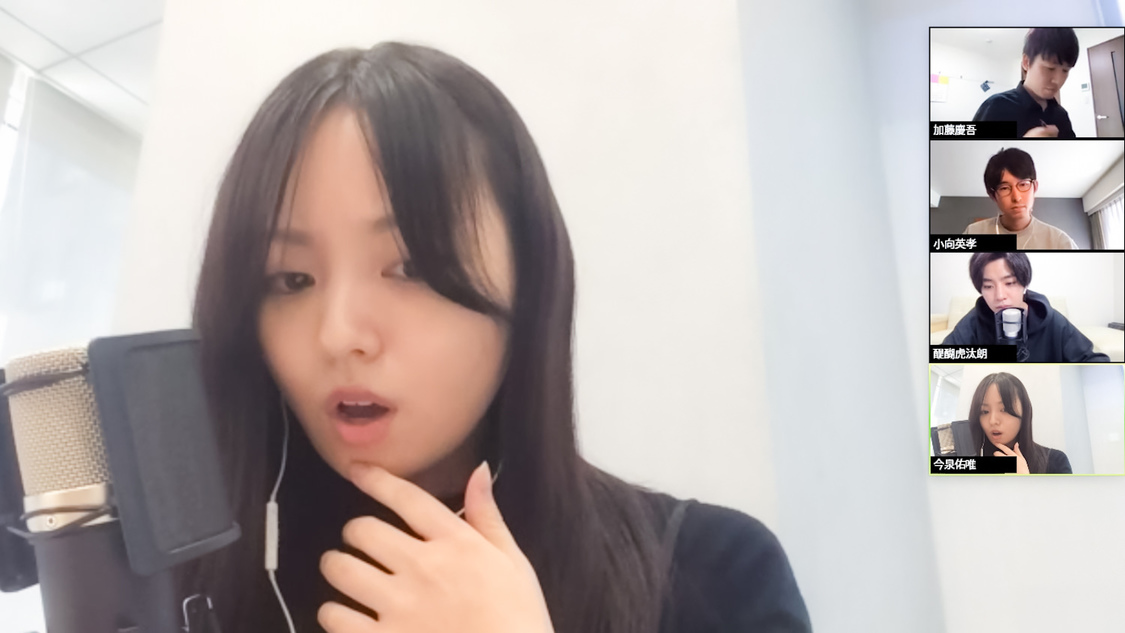 今泉佑唯の収録風景