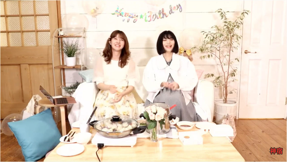 羽島みき、小山ひな　羽島みき生誕記念番組『みーにゃんの部屋』（2020年6月3日）