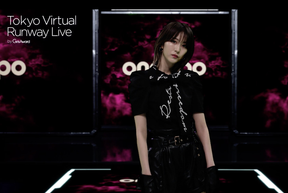 土生瑞穂（（C）Tokyo Virtual Runway Live／（C）AbemaTV,Inc.）