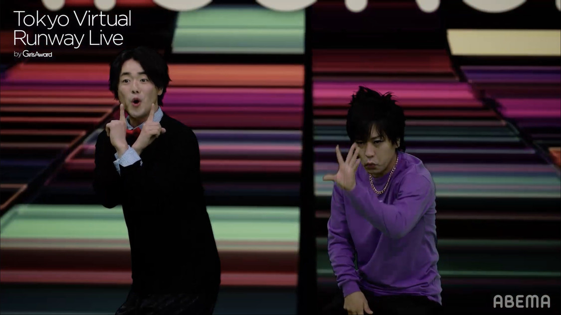 ぺこぱ（（C）Tokyo Virtual Runway Live／（C）AbemaTV,Inc.）