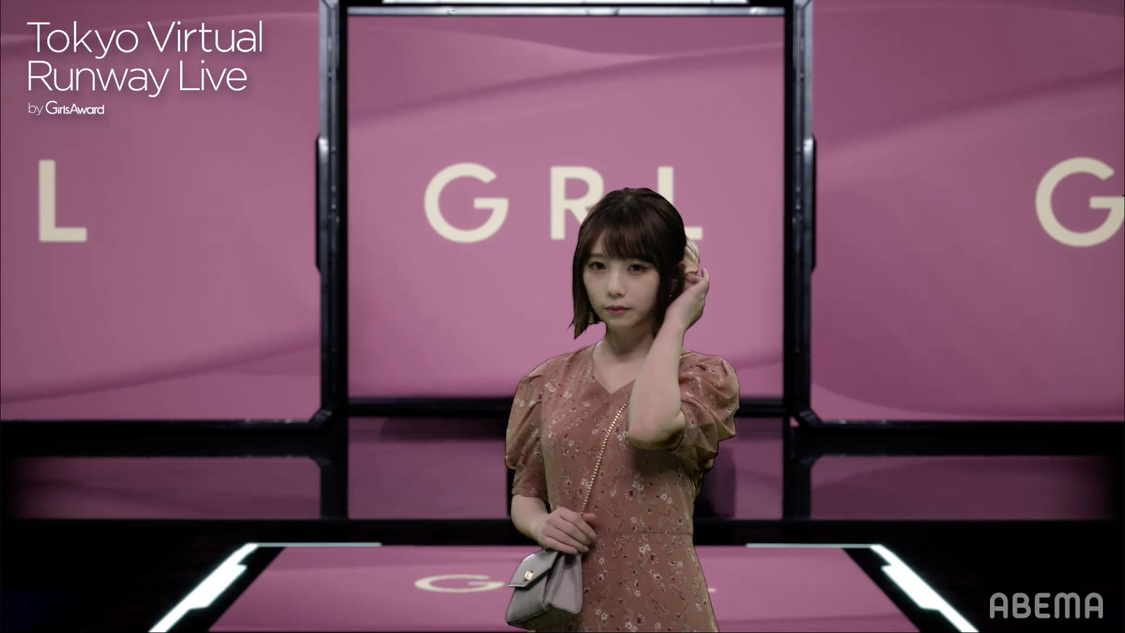 ＜Tokyo Virtual Runway Live by GirlsAward＞（C）Tokyo Virtual Runway Live／（C）AbemaTV,Inc.