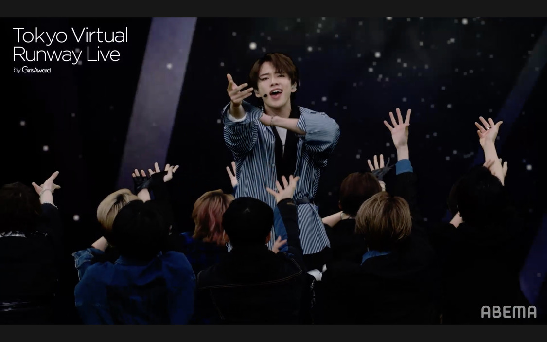 ＜Tokyo Virtual Runway Live by GirlsAward＞（C）Tokyo Virtual Runway Live／（C）AbemaTV,Inc.