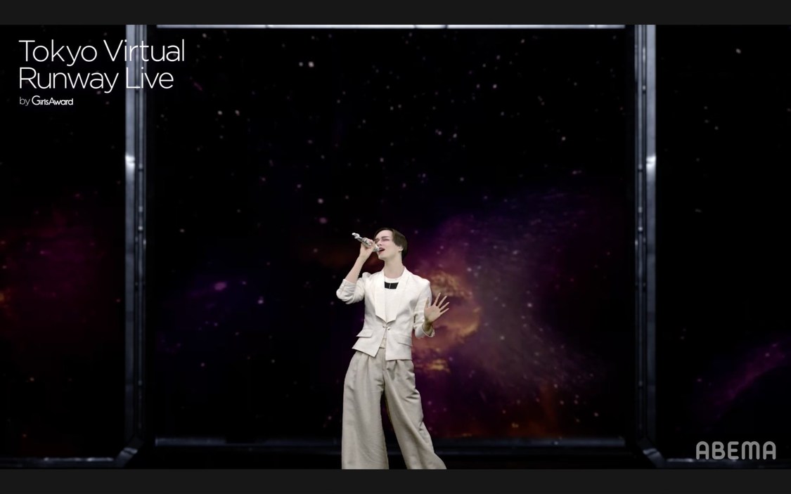 ＜Tokyo Virtual Runway Live by GirlsAward＞（C）Tokyo Virtual Runway Live／（C）AbemaTV,Inc.
