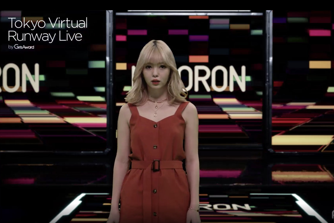 ＜Tokyo Virtual Runway Live by GirlsAward＞（C）Tokyo Virtual Runway Live／（C）AbemaTV,Inc.
