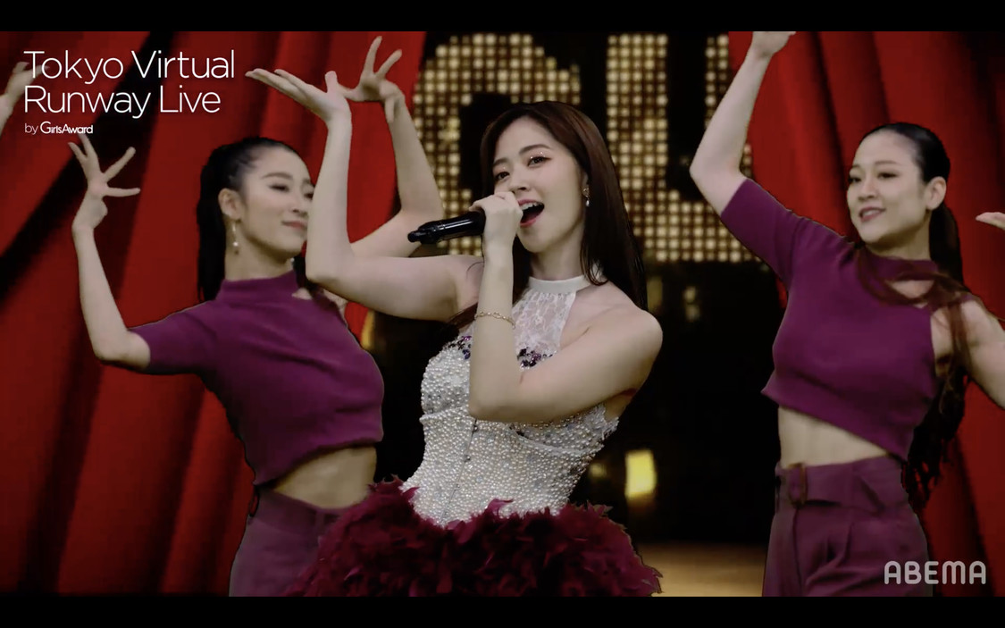 ＜Tokyo Virtual Runway Live by GirlsAward＞（C）Tokyo Virtual Runway Live／（C）AbemaTV,Inc.