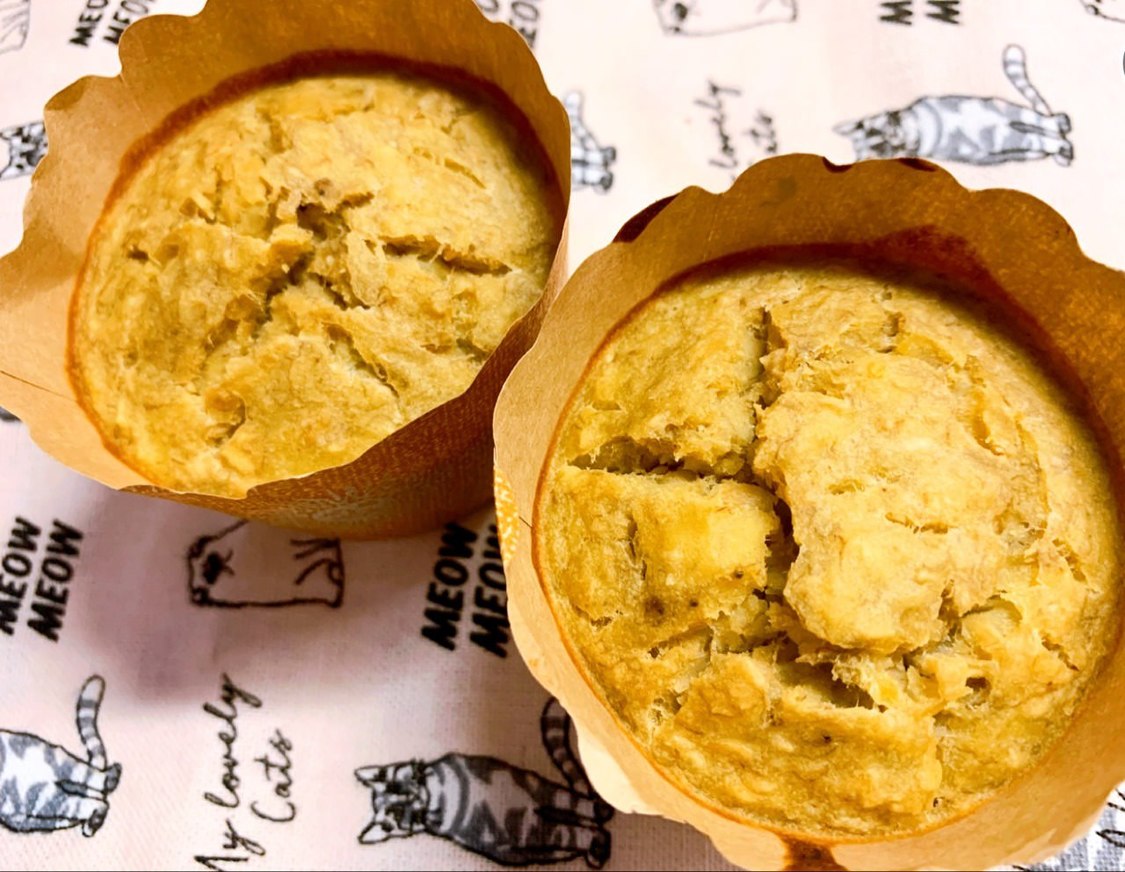 オートミールのバナナマフィン（中崎絵梨奈ブログより）