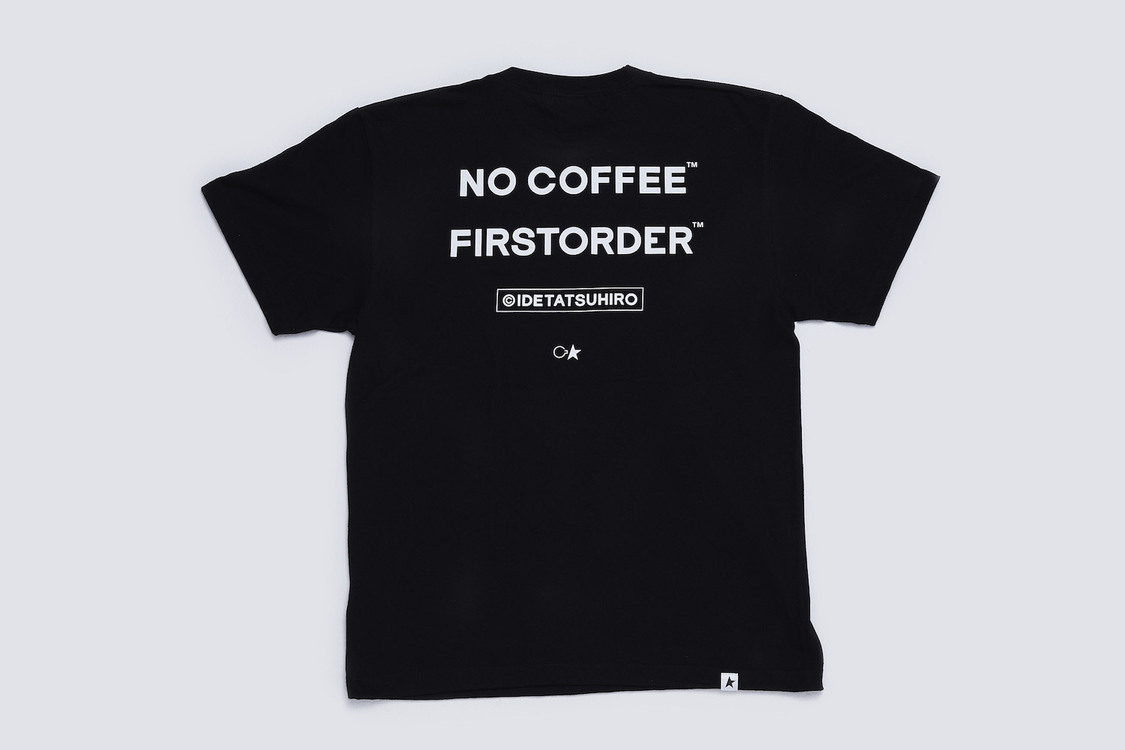 NO COFFEE × FIRSTORDER & IDETATSUHIRO Tシャツ