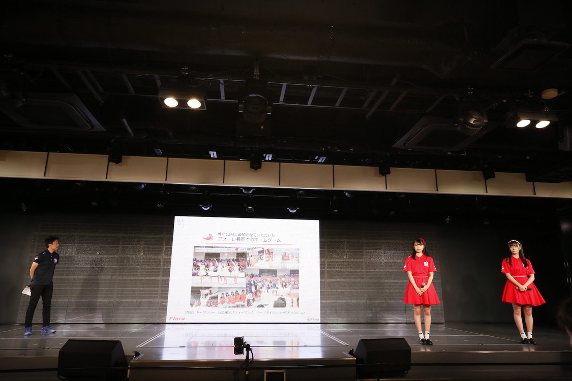 Bリーグ『新潟アルビレックスBB』との取り組み（NGT48）©︎Flora