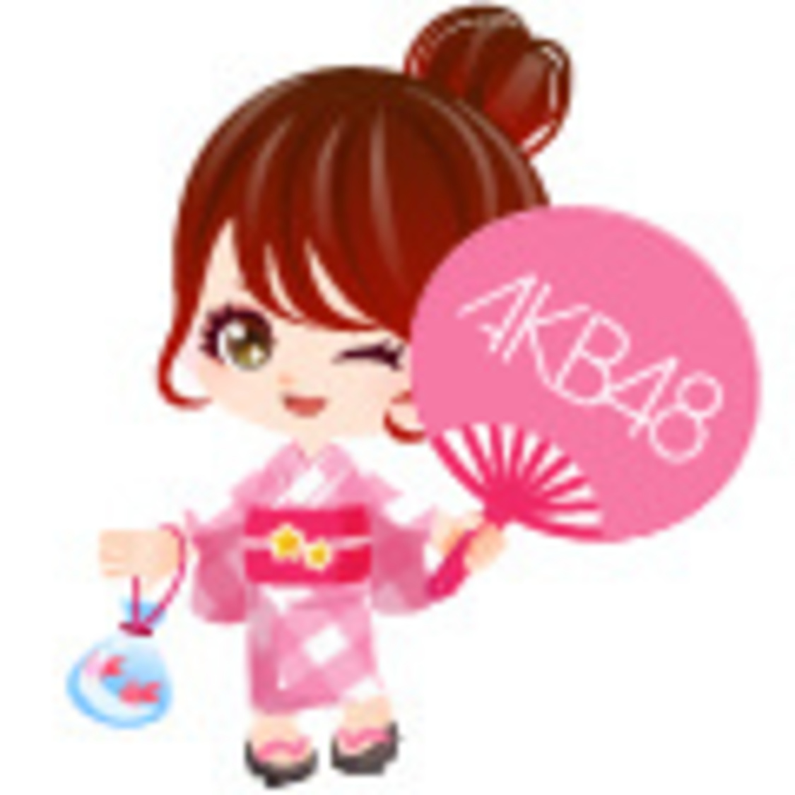 限定アバター例（AKB48浴衣アバター）