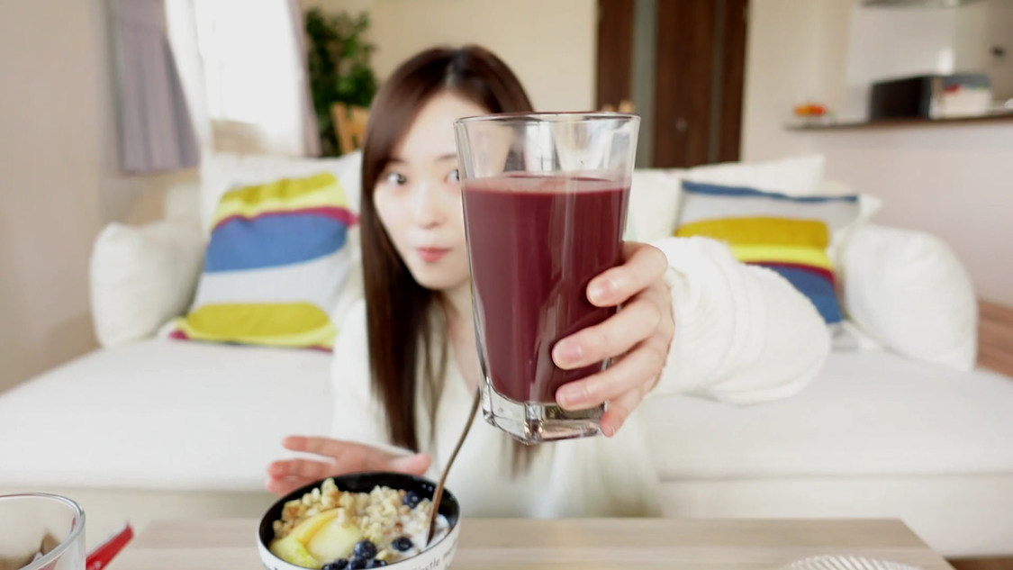 『福原遥とふくはらはるか』モーニングルーティン動画より