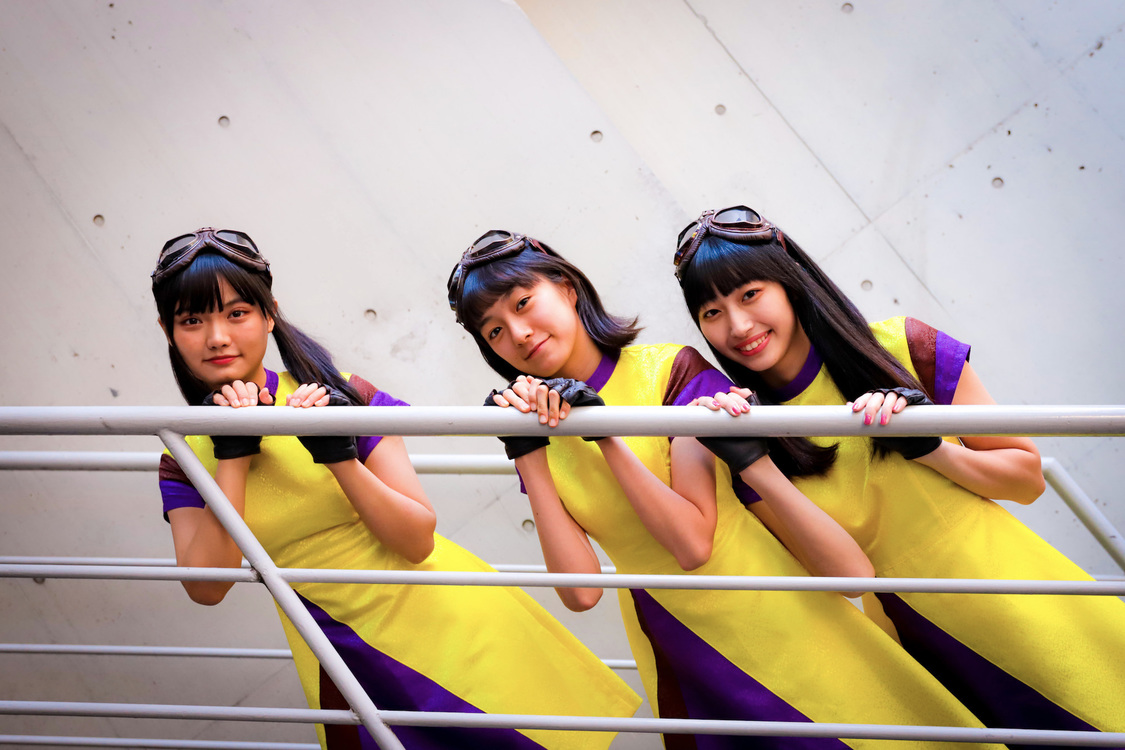 左から、さぃもん、白鳥来夢、高野渚