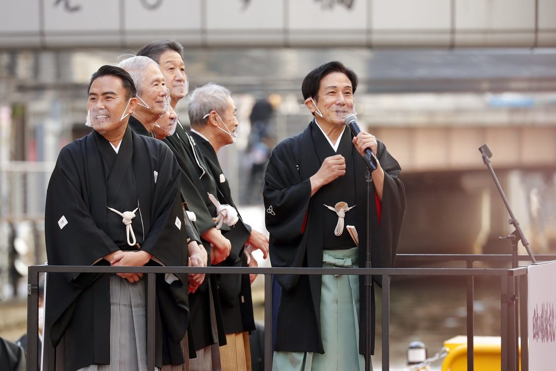 ＜日本の劇場文化 復活祈願祭 船上式典＞｜とんぼりリバーウォークイベントエリア（2020年11月3日）