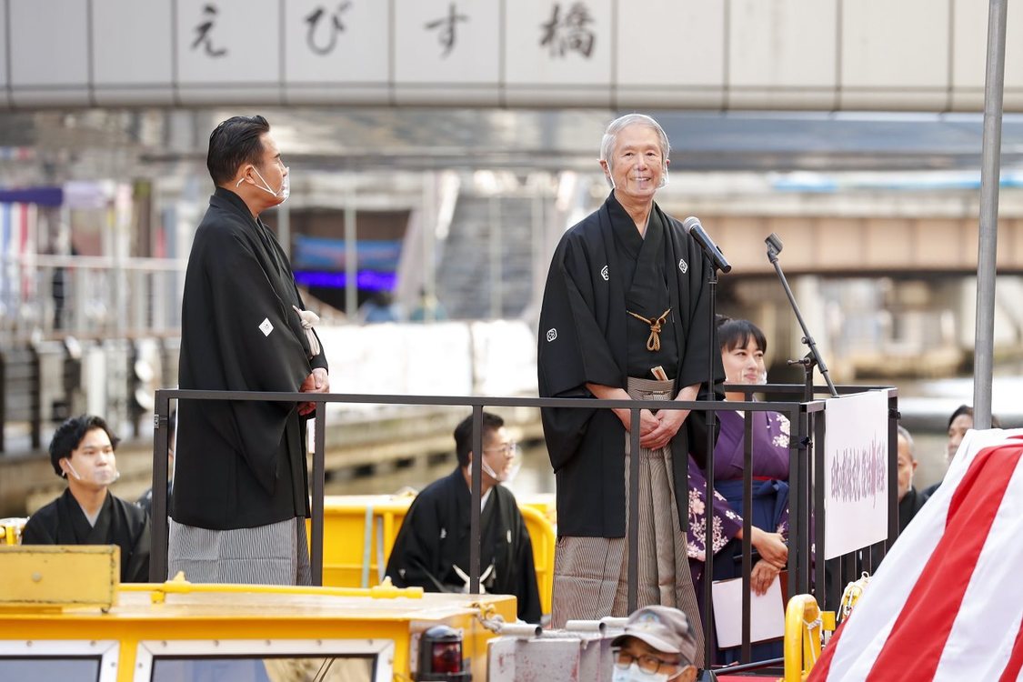 ＜日本の劇場文化 復活祈願祭 船上式典＞｜とんぼりリバーウォークイベントエリア（2020年11月3日）