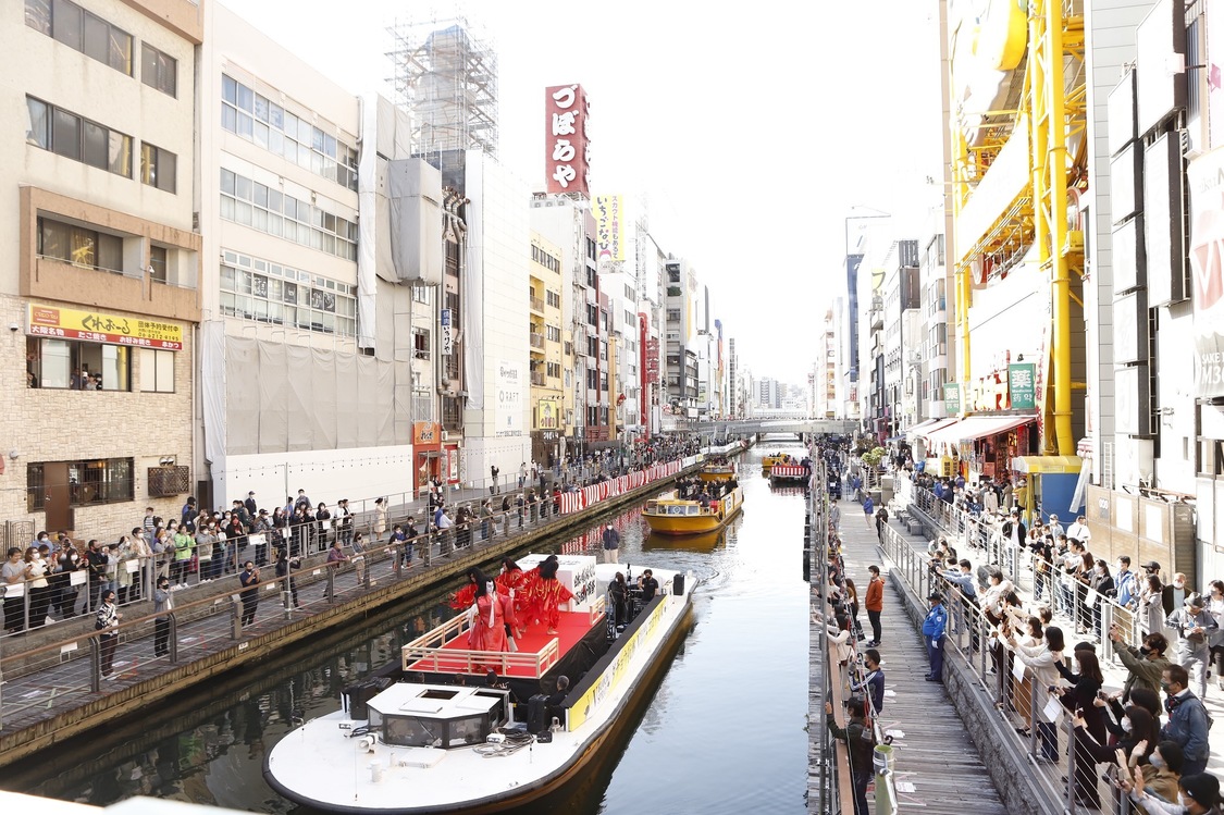 ＜日本の劇場文化 復活祈願祭 船上式典＞｜とんぼりリバーウォークイベントエリア（2020年11月3日）