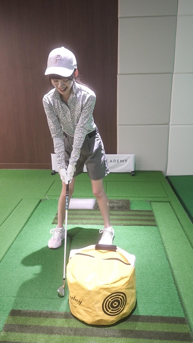 秘密の練習器具を使って、強く振る練習に挑戦