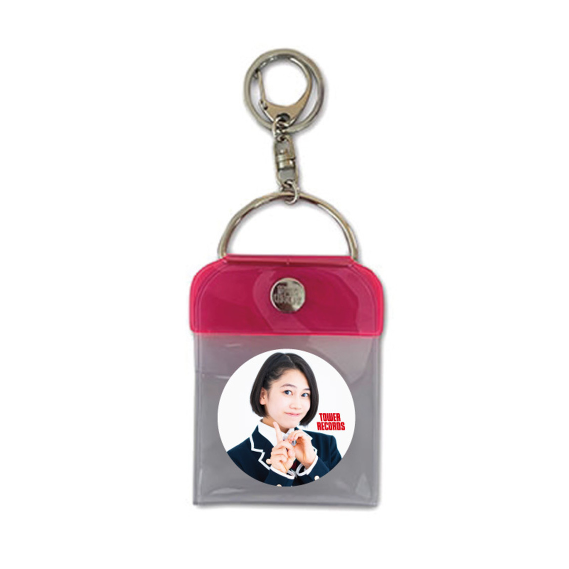 さくら学院 × TOWER RECORDS トレーディング缶バッジ付き缶バッジキーホルダー