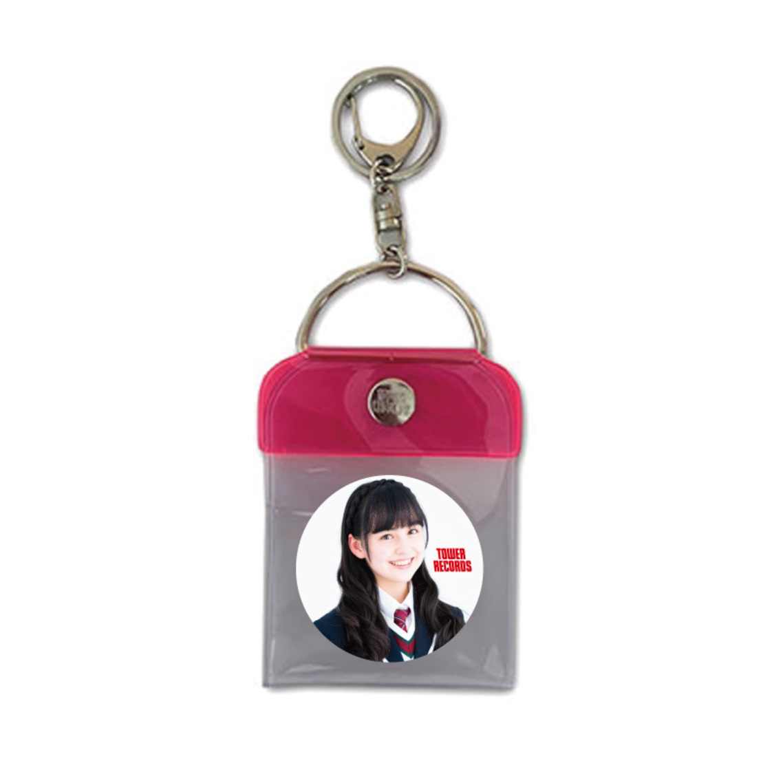 さくら学院 × TOWER RECORDS トレーディング缶バッジ付き缶バッジキーホルダー