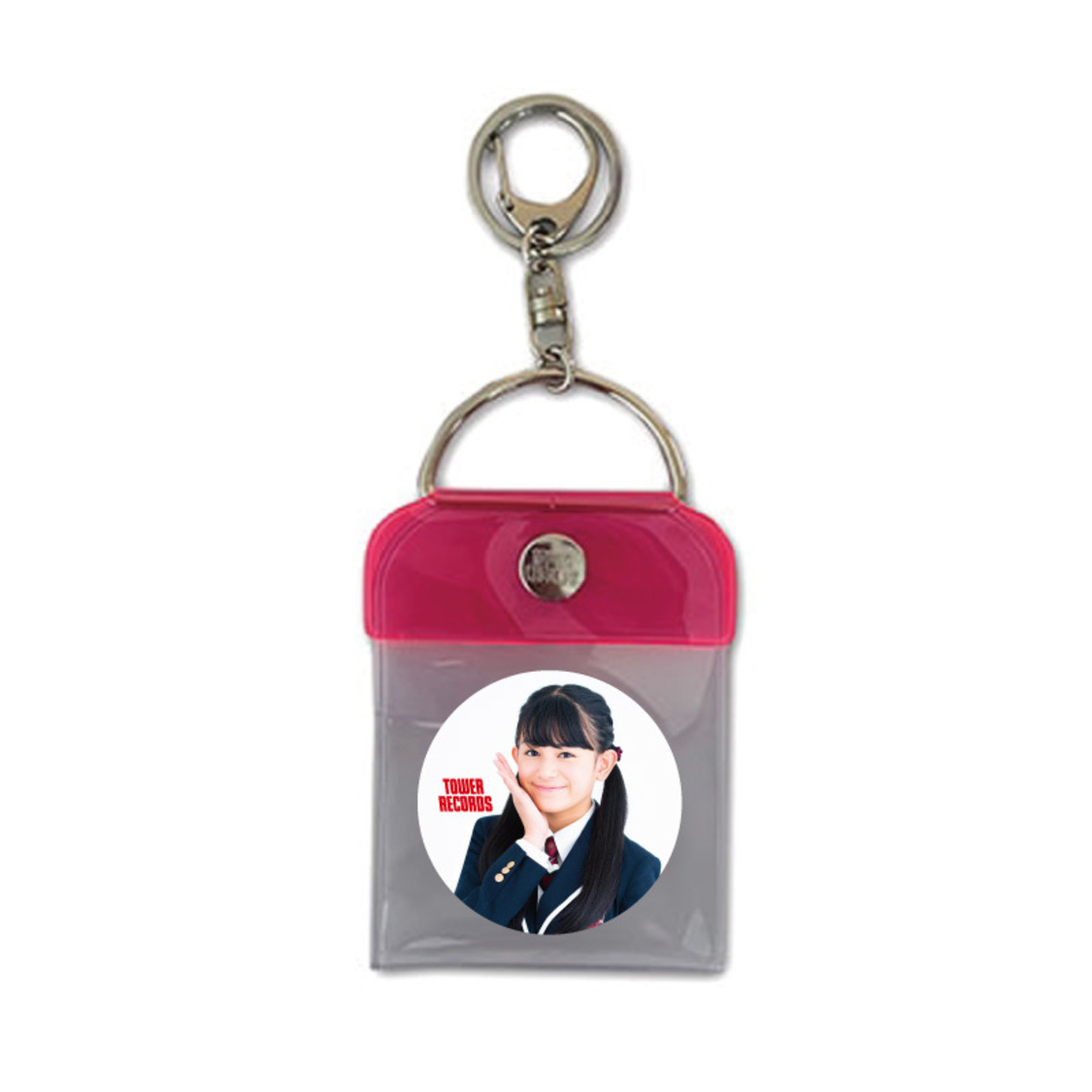 さくら学院 × TOWER RECORDS トレーディング缶バッジ付き缶バッジキーホルダー