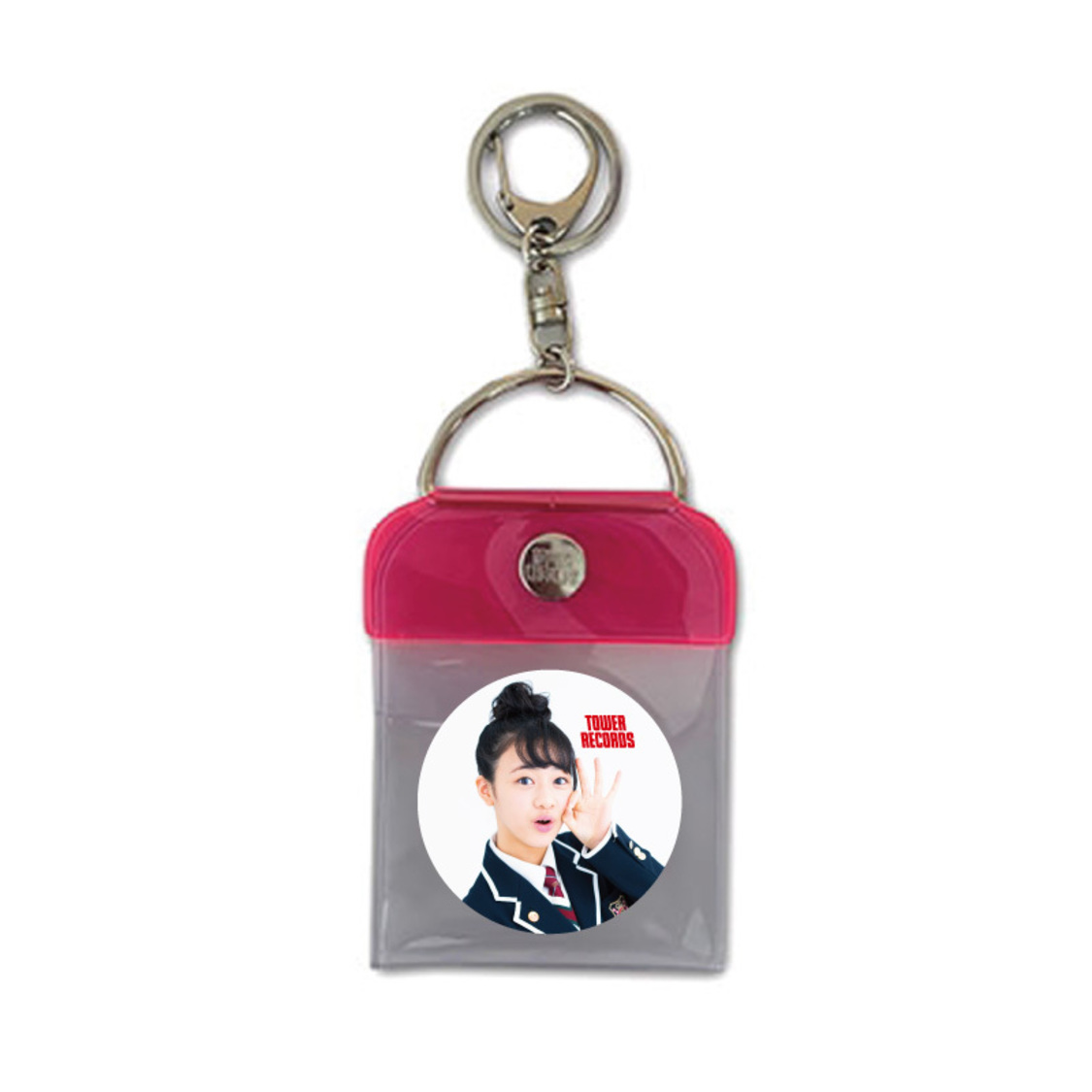さくら学院 × TOWER RECORDS トレーディング缶バッジ付き缶バッジキーホルダー
