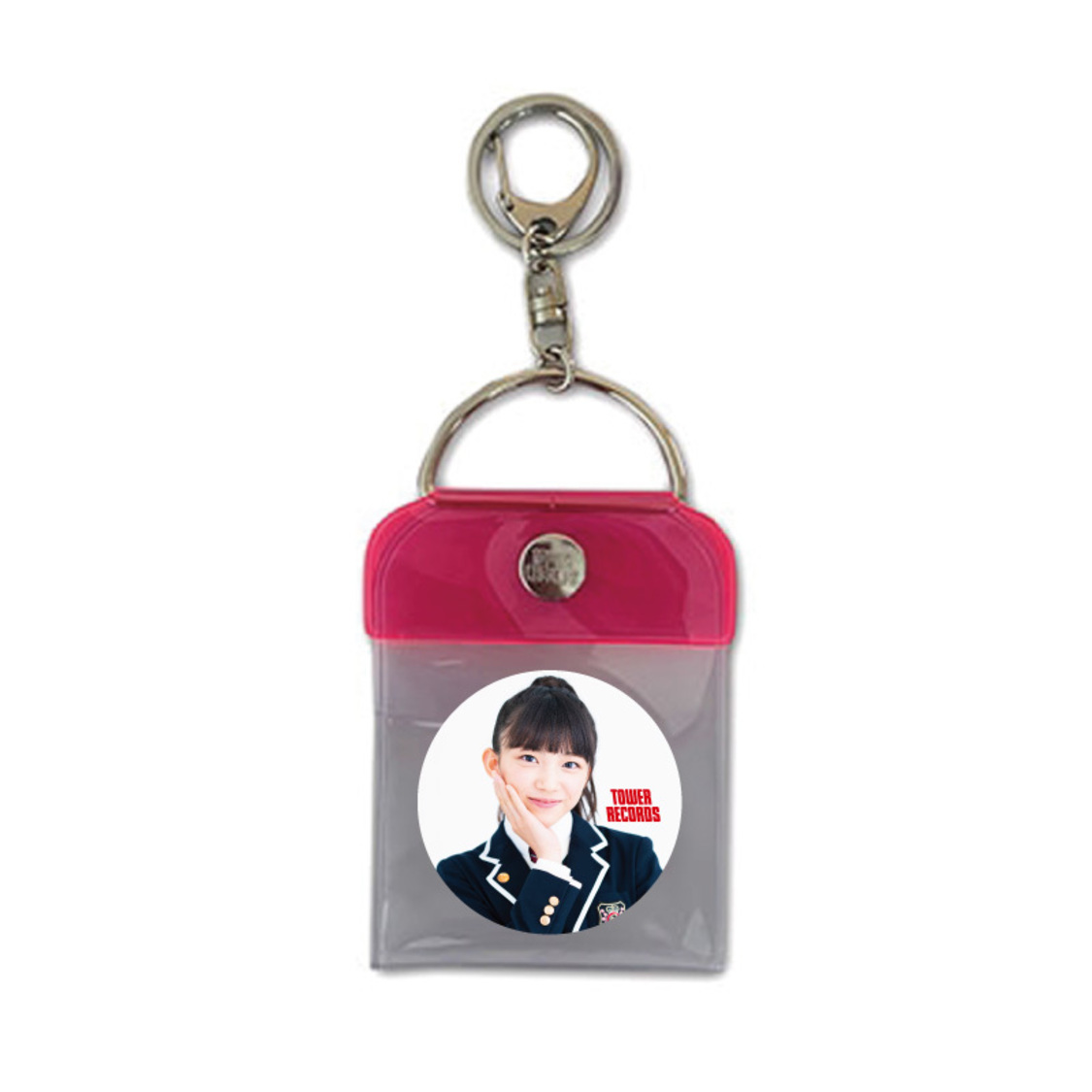 さくら学院 × TOWER RECORDS トレーディング缶バッジ付き缶バッジキーホルダー