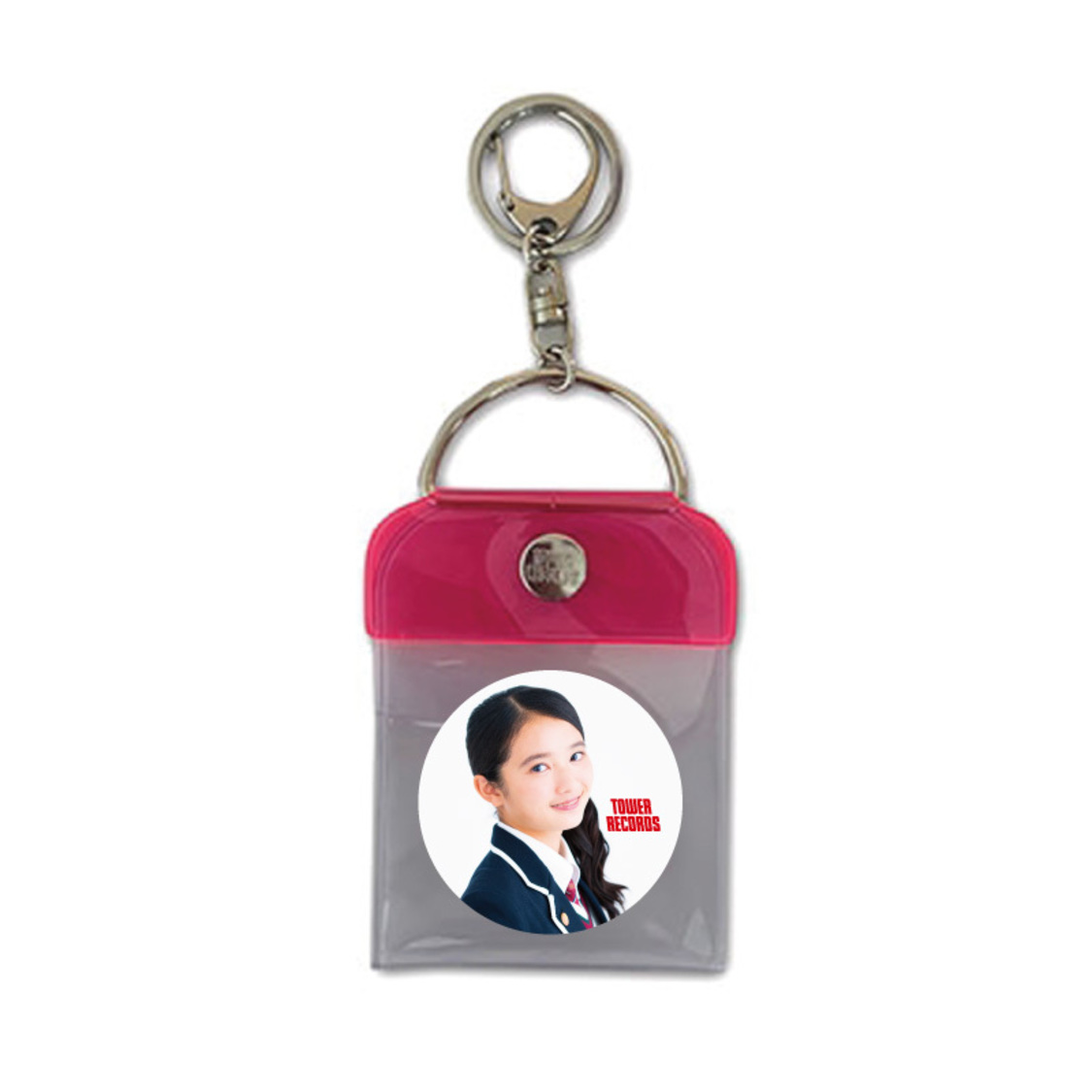 さくら学院 × TOWER RECORDS トレーディング缶バッジ付き缶バッジキーホルダー