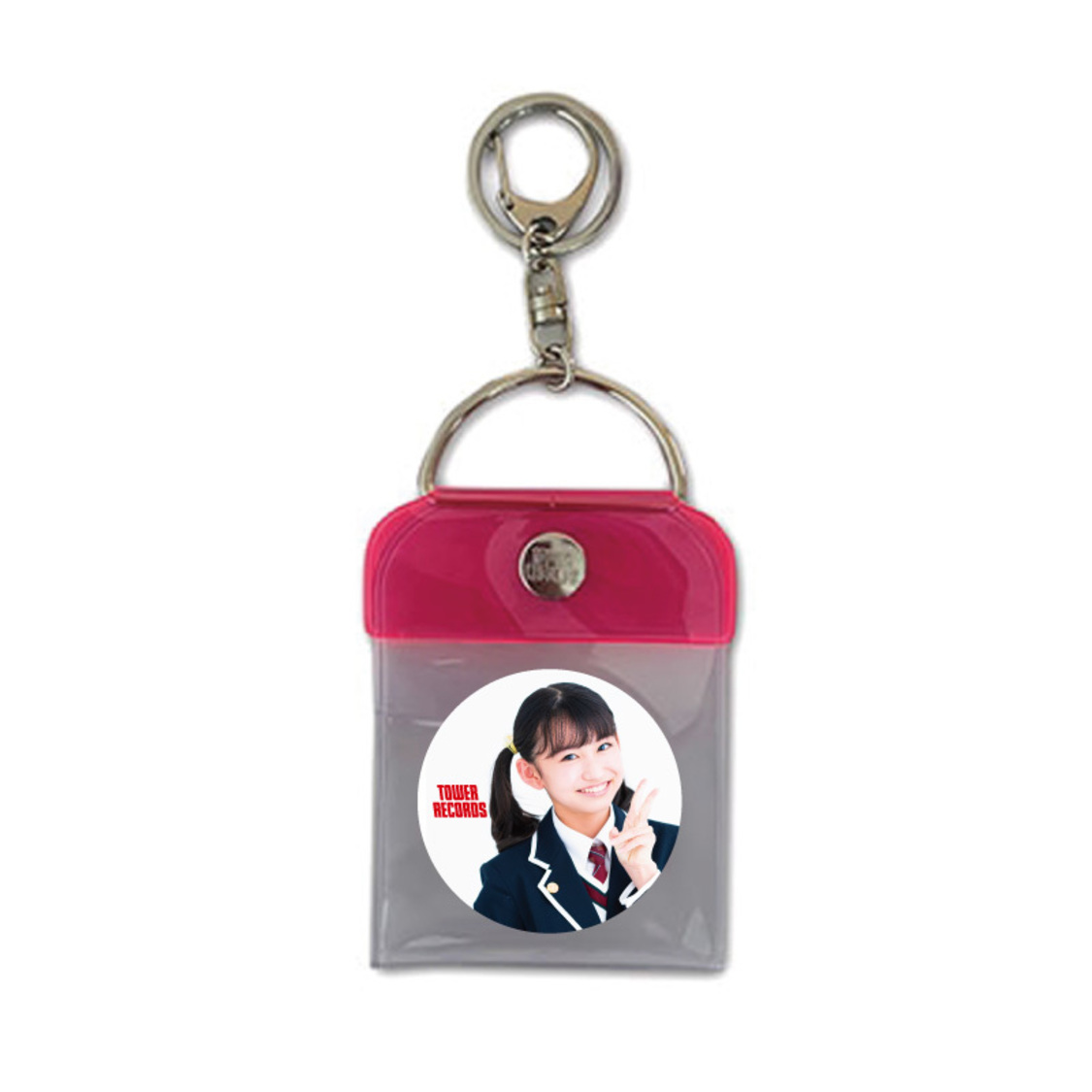 さくら学院 × TOWER RECORDS トレーディング缶バッジ付き缶バッジキーホルダー